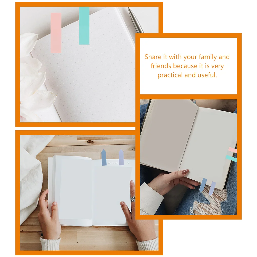 6 Sets Index Stickers Colored Page Markers Multi Function Flags Reading Markers Office Use Practical Self Adhesive