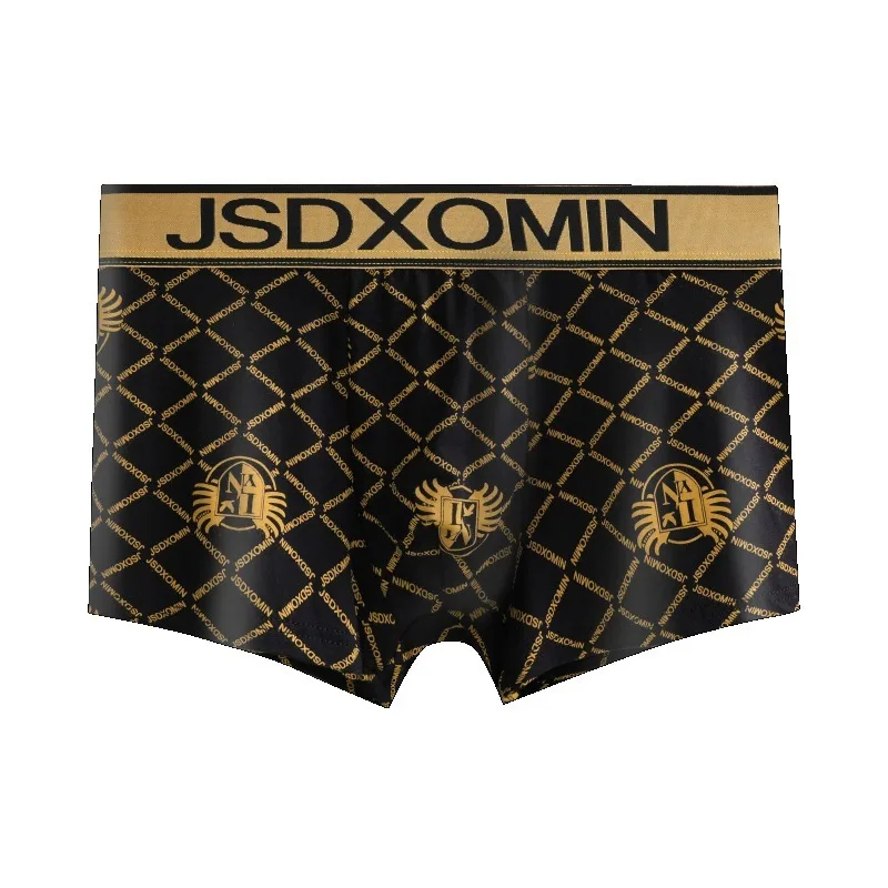 JSD Modal Warm Inseam Breathable Magnet Men\'s Panties Printed Boxer Boxers Noble Luxury Gift