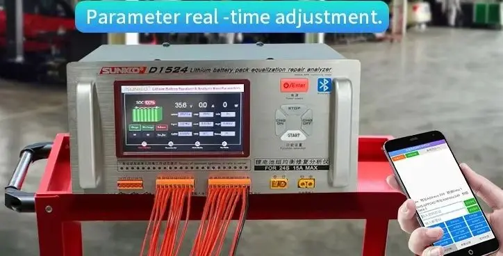 

Premium Products 2026 SUNKKO D1524+ D1524 15A High Current Lithium Battery Pack Equalizer and Analyzer Battery Voltage Equalizer