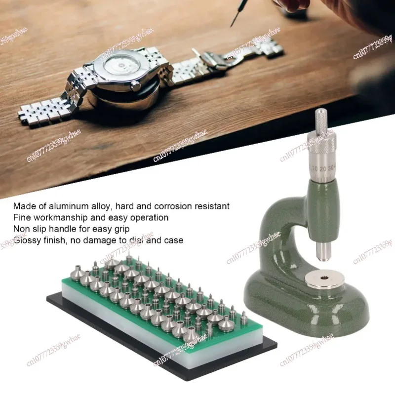 

Watch Repair Tool Aluminum Alloy Watch Case Closer with 48Pcs Dies Watchmaker Jewelling Tool