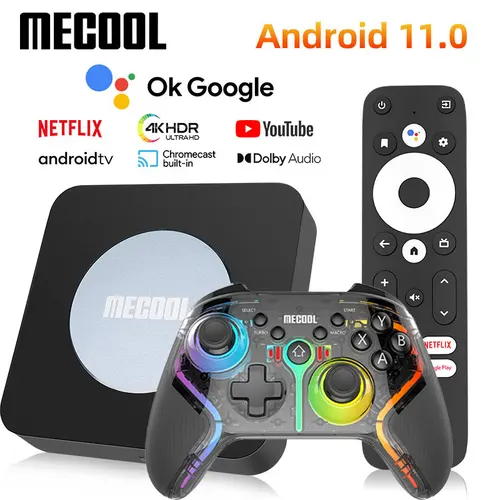 Mecool KM2/KM2 plus 4K Android TV Box Amlogic S905X4 2GB 16GB USB3.0 100M LAN 2,4G 5G WiFi Berat atmos Audio TV BOX 2022 nuevo