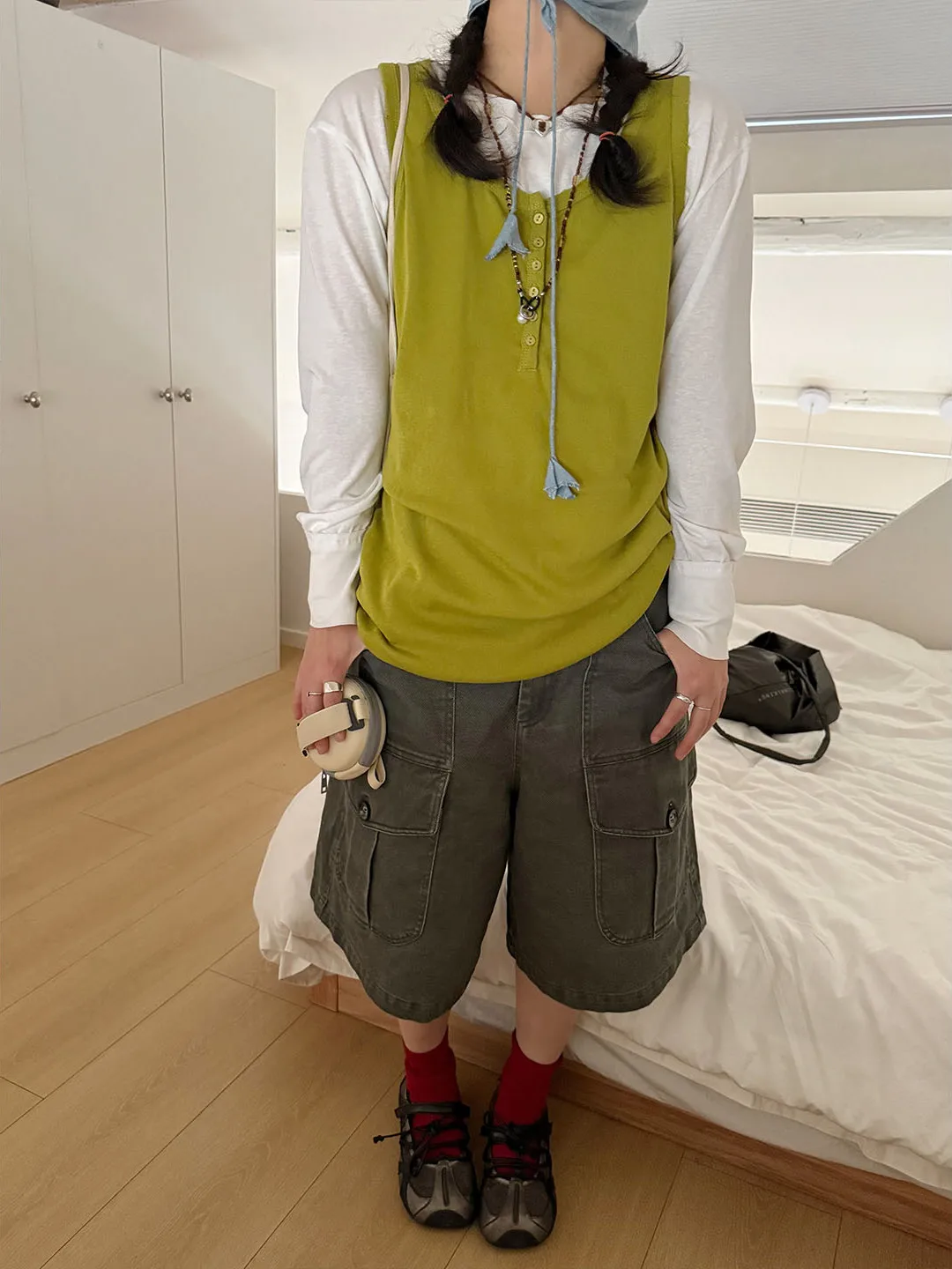 

Винтажные рабочие шорты в стиле барн, повседневные хлопковые брюки для женщин, весенний сезон, нейтральный крой, на молнии, с естественной линией талии