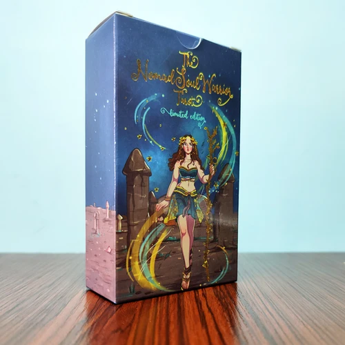 ¡NUEVO! 12x7cm Hermoso The Nomad Soul Warrior Adivinación Tarot 78 cartas Baraja Juego para principiantes y expertos