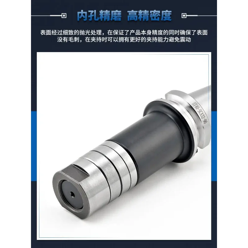 BT40-SCA27 Three-Sided SCA Series Milling Tool Holder for Machining Centers, Side & Horizontal Milling