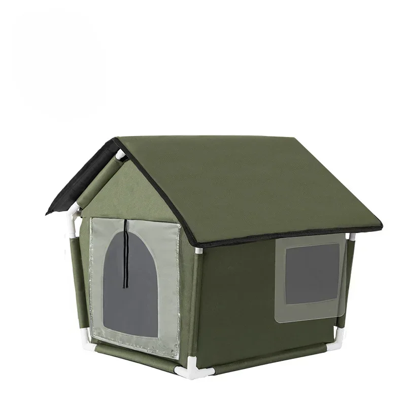 Outdoor Pet House Cat and Dog Tent Waterproof and Rainproof Stray Cat House Portable Light and Easy To Clean Cat and Dog House