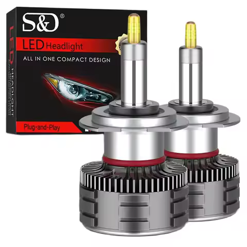 30000LM H7 LED Canbus Car Headlight Bulb 4 Sides H1 H3 H11 H8 HB3 9005 HB4 9006 9012 HIR2 120W Led Auto Lamp 360 CSP 6000K 12V