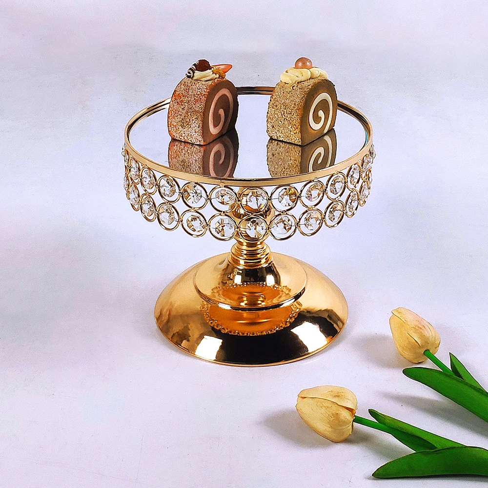 1pc Gold Silver Antique Metal Round Cake Stand Set Wedding Birthday Party Dessert Cupcake Pedestal Display Plate Home Decor