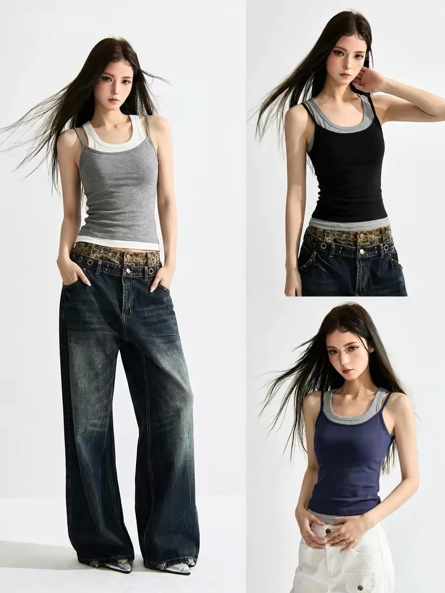 

Women's 95 Cotton Camisole Tank Top Summer New Style Base Layer Inner Wear Outer Wear Slim Fit Big Size Home Clothes