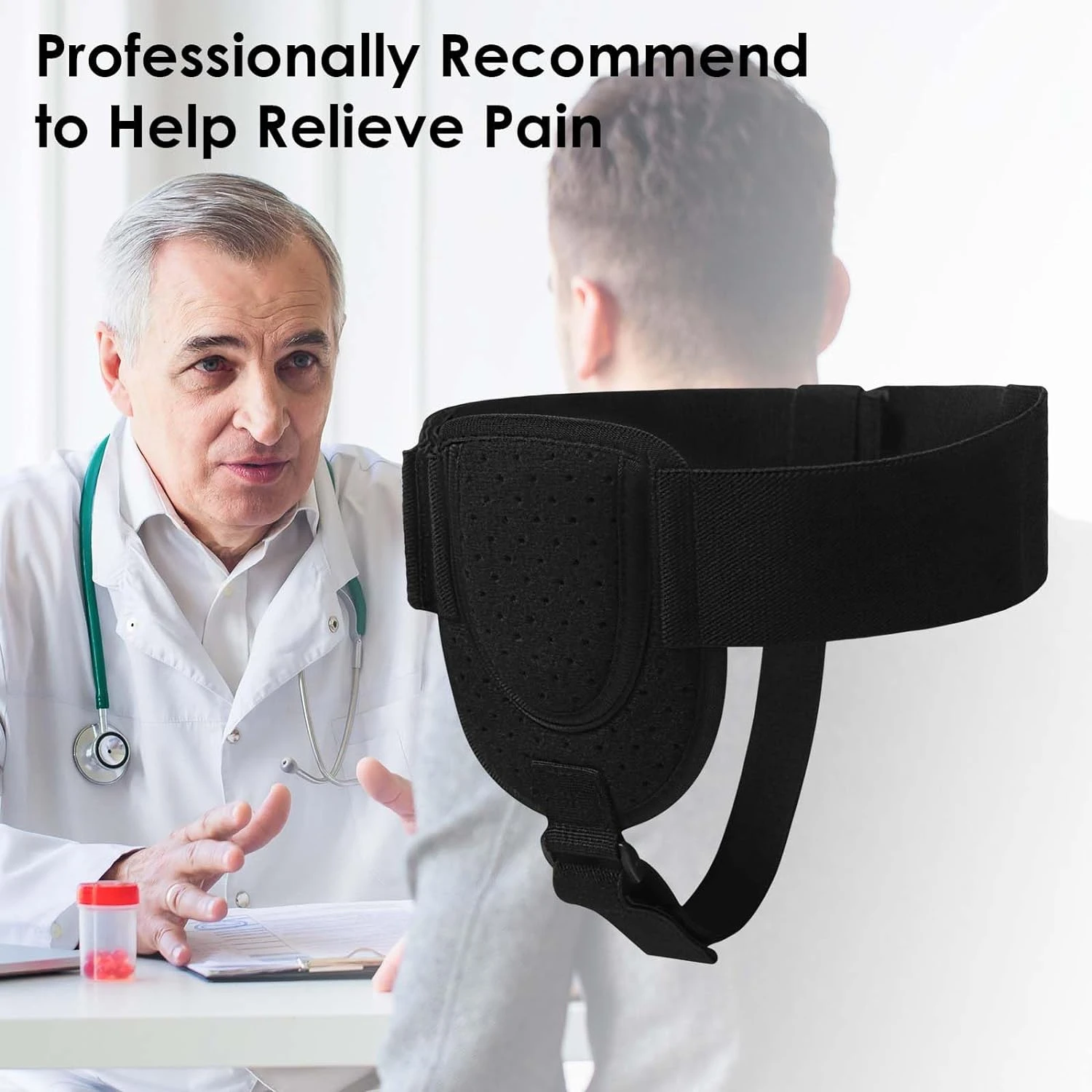 Best Comfortable Adjustable Inguinal Hernia Support Belt - Top-Rated Choice for Effective Relief from Groin Pain - Men's Support