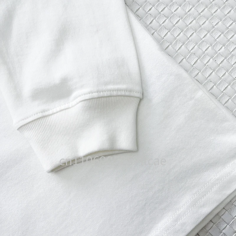 FW22 خط مزدوج تصميم الأزياء الرجال بلايز بأكمام طويلة الصدر عاكس إلكتروني شعار تي شيرت مصمم العلامة التجارية زوجين بلايز تيز