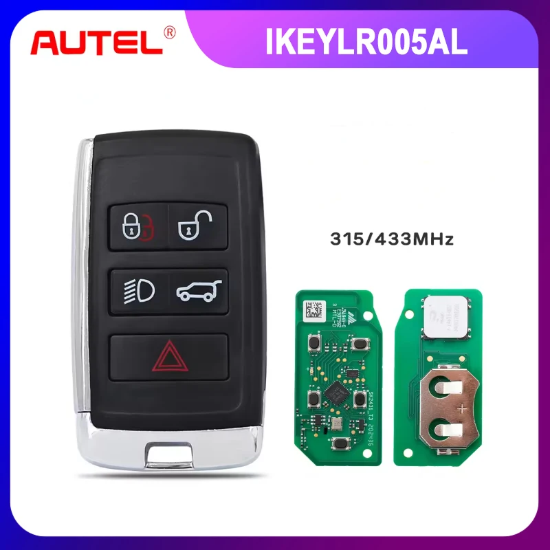 

1 шт. Autel IKEYLR005AL умный автомобильный дистанционный ключ для Land Rover Style 315/433 МГц 5 кнопок