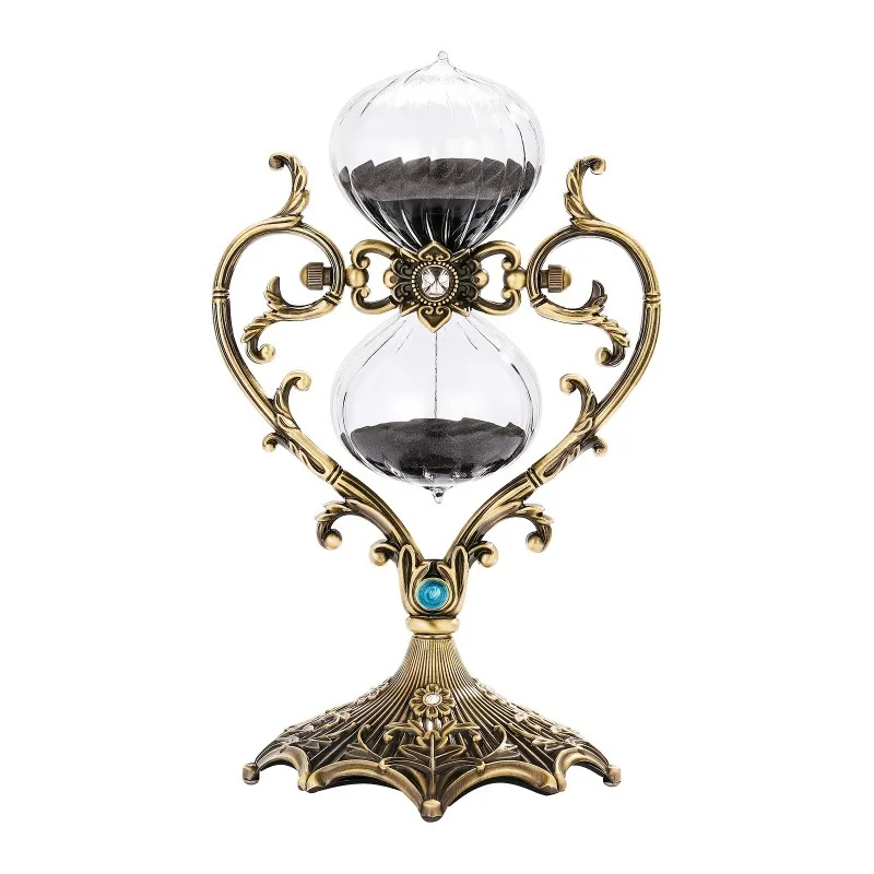1pc Vintage European 60min Sand Timer I Love You Design Romantic Gift Home Office Desktop Decor Ideal Valentine Gift