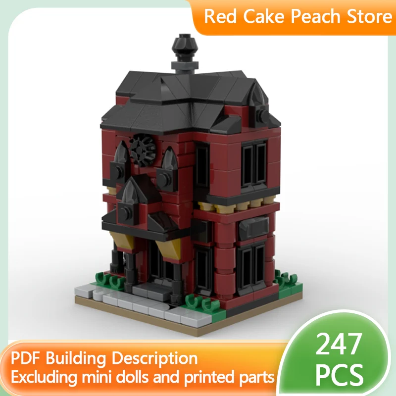 

City Street View Model MOC Building Bricks Autumn Residential House Modular Technology Children Holiday Gifts Assemble Toys Suit