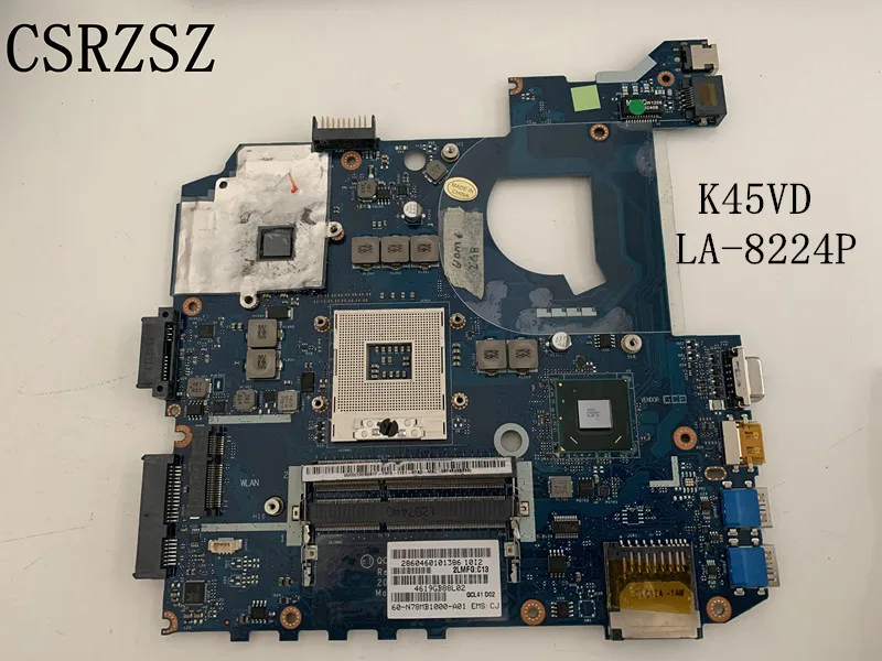 CSRZSZ High quality For ASUS K45VD Laptop motherboard  QCL41 LA-8224P Test all functions