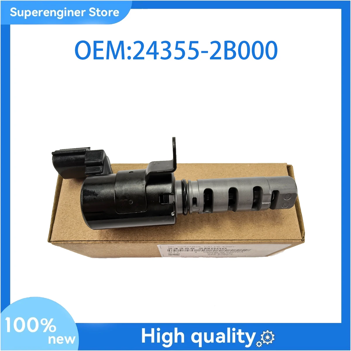 

24355-2B000 CAMSHAFT SOLENOID OIL VALVE for KIA CERATO PRO/CEED SOUL HYUNDAI I20 I30 1.4 1 243552B000