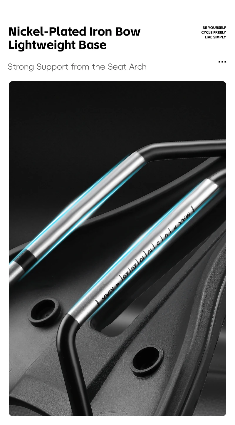 WEST BIKING 3D Honeycomb Fahrradsattel Atmungsaktiver Hohlsitz zur Druckentlastung Leichtgewichtiger Sitz für Rennräder und Mountainbikes Langstreckenfahrten – Detail 7