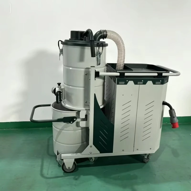 Factory Workshop Dedicated 100L Large Capacity Manual Dust Discharge Industrial Vacuum Cleaner, Non-woven Filter