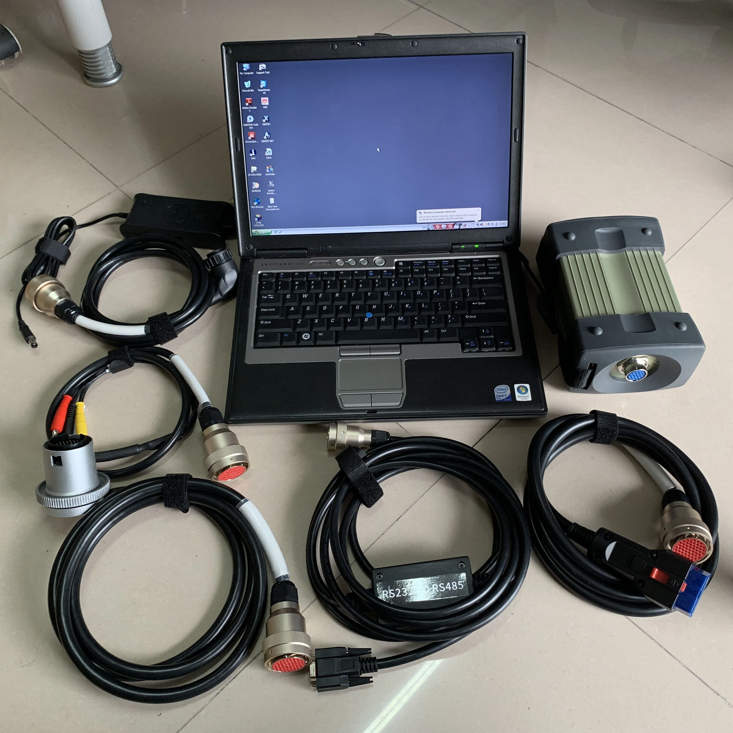 MB Star C3 AUTO Diagnostic Tool 320GB HDD V12.2014 SD Connect D630 4G Laptop Star C3 Multiplexer Interface Cables Ready to Work