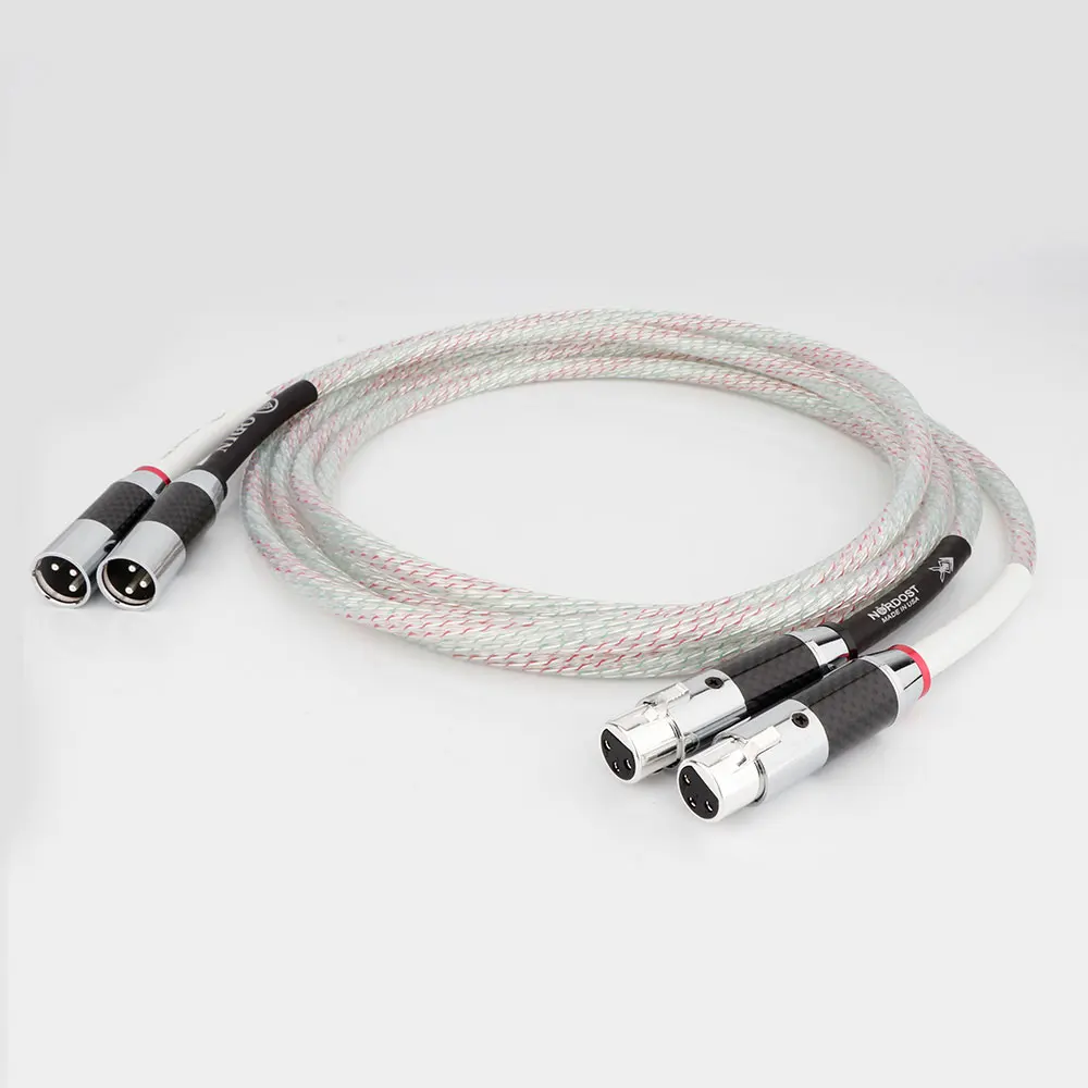 Kabel XLR kabel połączeniowy z serii Nordost Valhalla z zbalansowanym przewodem z włókna węglowego wtyk XLR męski na żeński przewód Audio