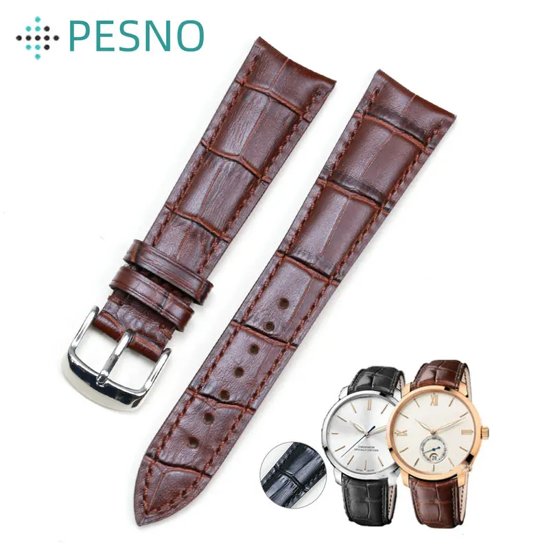 PESNO Suitable for Ulysse Nardin CLASSICO 8152-111LE-9E-TIGER Top Layer Leather Watch Accessories Straps Men Wrist Bands