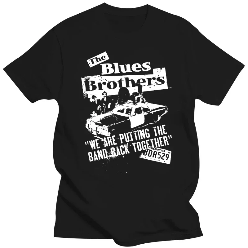 Brothers Putting The Band Back Together T-Shirt Official The Blues all sizes S 5XL men's Black White Immortal faces band poster