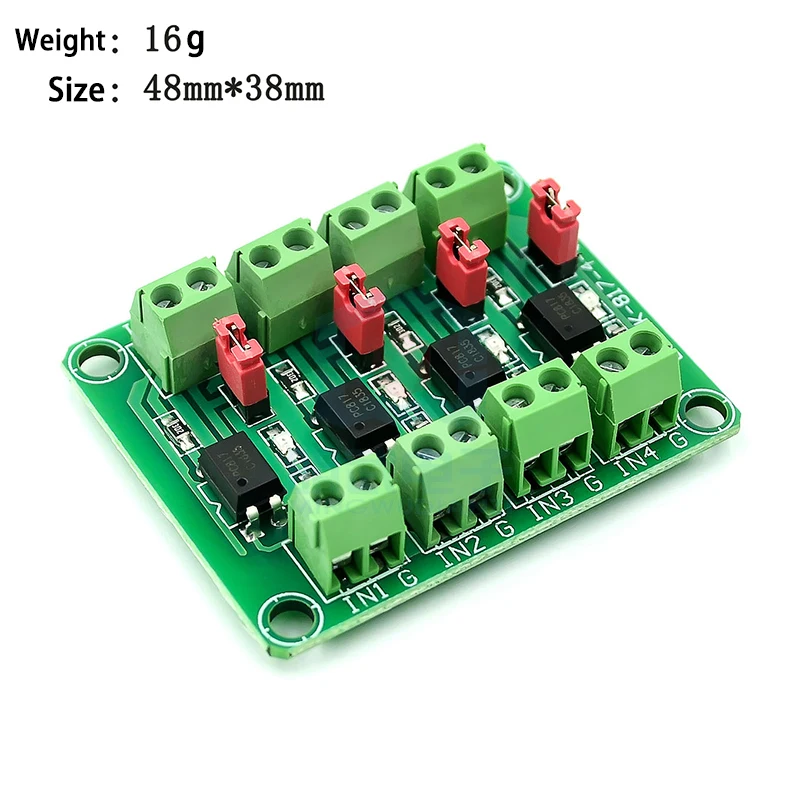 PC817 2 4 8 Channel Optocoupler Isolation Board Voltage Converter Adapter Module 3.6-30V Driver Photoelectric Isolated Module