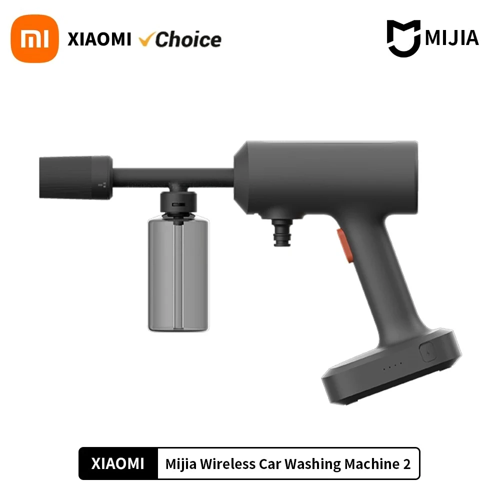 

Xiaomi Mijia wireless car washing machine 2 160L/h Large Water Volum Efficient Flushing High Pressure Wireless cleaning