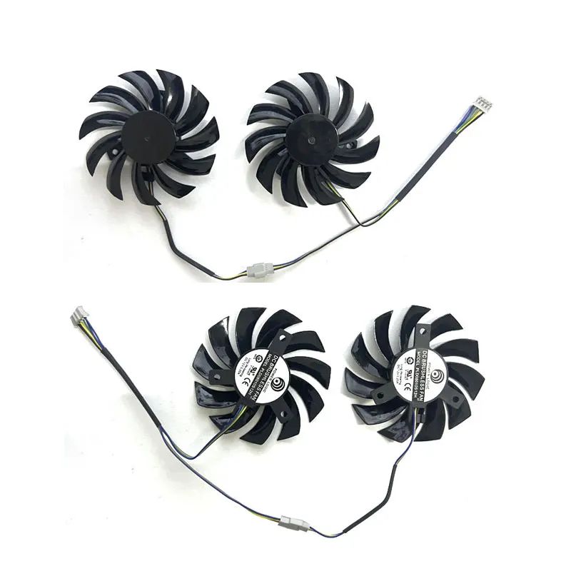 2 fans New for MSI GeForce N580 570 560 560ti 480 465 460GTX Twin FrozrII OC graphics card replacement fan PLD08010S12HH