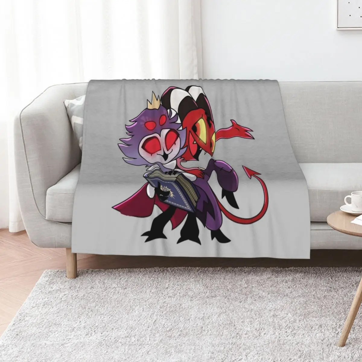 

Helluva Boss - Stolas Throw Blanket Single Beautifuls Kid'S Designers Blankets