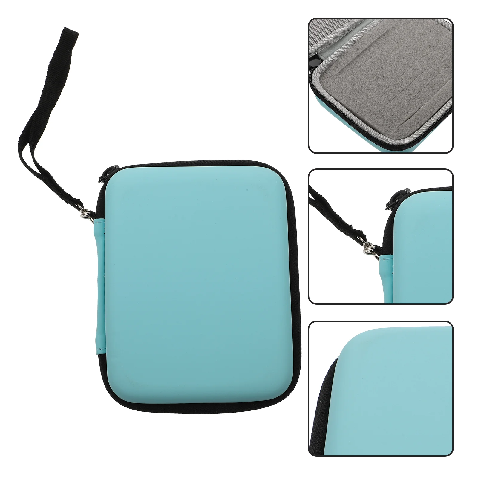 

Guitar Pick Bag Instrument Accessory Container Portable Plectrum Blue Cotton Case