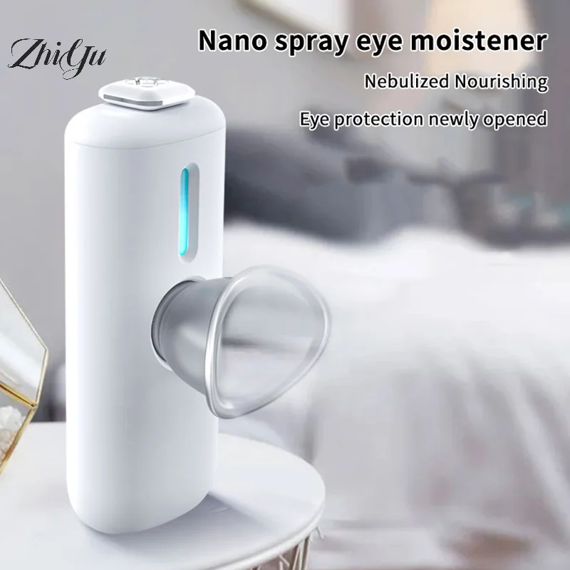 Nano Eye Mist Sprayer Electric Eye Steamer With Compress Moist Relief Dry Eyes Portable Eye Mister Drops Tool