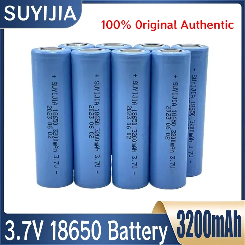 100% Original 3.7V 18650 Battery 3200mAh Lithium Rechargeable Batteries Li-ion Cells for Power Tools Flashlight Laser Pen Shaver