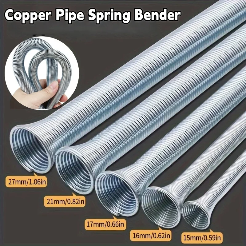 5pcs/set Air Condition Copper Pipe Bender Bending Pipe Tool Outside Style Pipeline Spring Tube Bender for O.D. 1/4