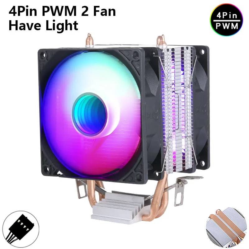 Variant: 2Heat pipes 2Fan4pin