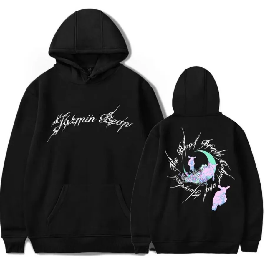 Jazmin Bean The Terrified Tour Merch Hoodie Sweatshirt Women Men Long Sleeve Fashion Pullover Harajuku Tops Y2K Clothes