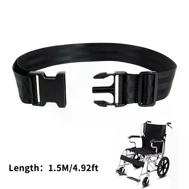 Wheelchair Seat Belt Adjustable Quick Release Restraints Straps Chair Waist Lap Strap For Elderly Or Legs Patient Care