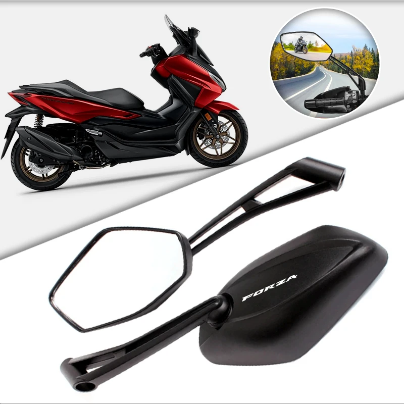 Adjustable Wide Angle Motorcycle Rearview Mirror Accessories For FORZA  FORZA350 FORZA125 FORZA750 350 750 NSS350 horizon