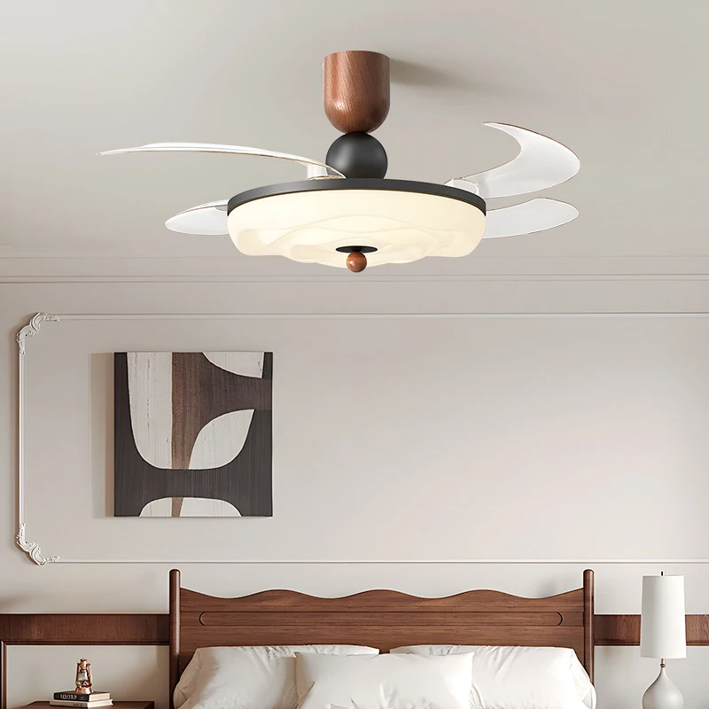 

Bedroom Fan Light Invisible Cream Air Dining Room Ceiling Light Eye Protection Dining Room Light Fan Integrated Lighting