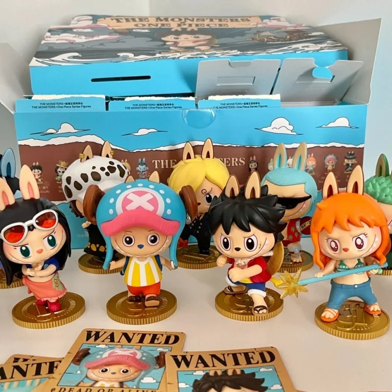 Labubu'S Linkage Blind Box Toy The Monsters × One Piece Series Anime Toy Model Collection Labubu Birthday Toy  Gift