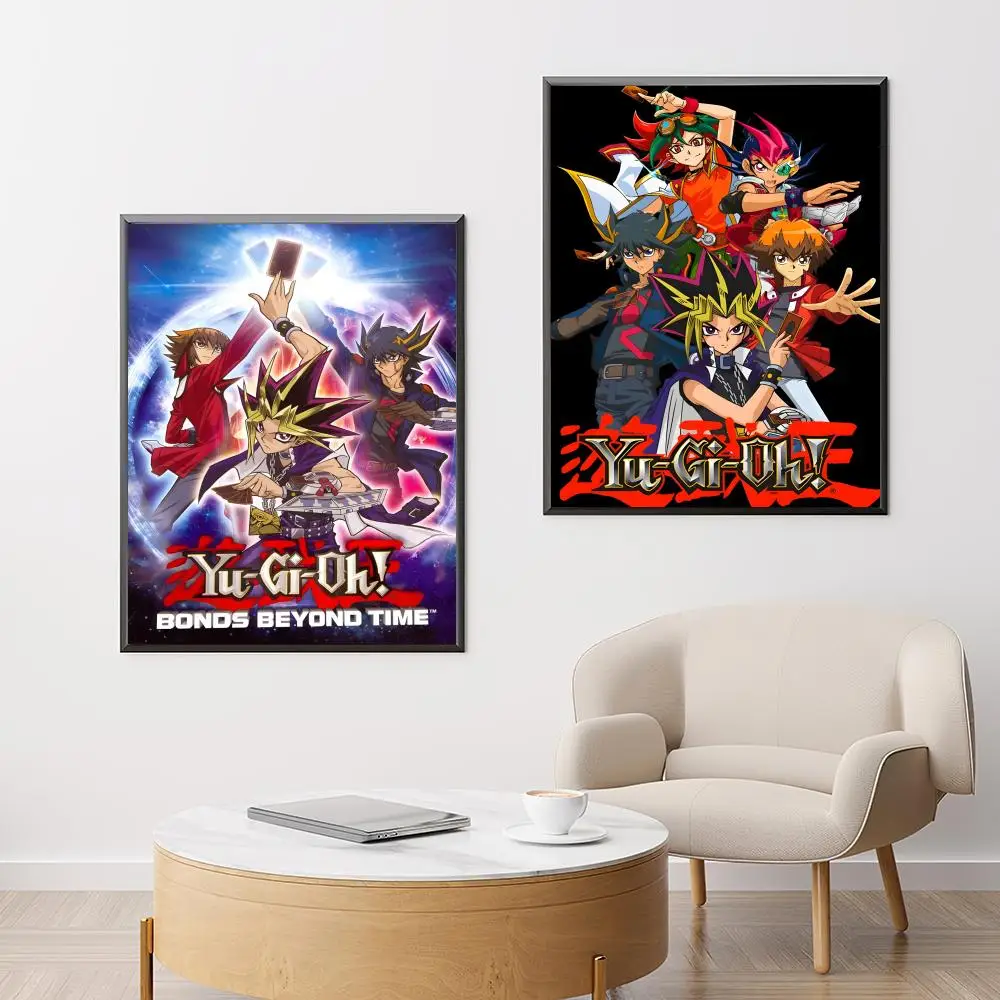 Y-Yugioh Trading C-Card Game Poster HD Versátil Decoração de parede à prova d'água autoadesiva perfeita para qualquer quarto e presente ideal