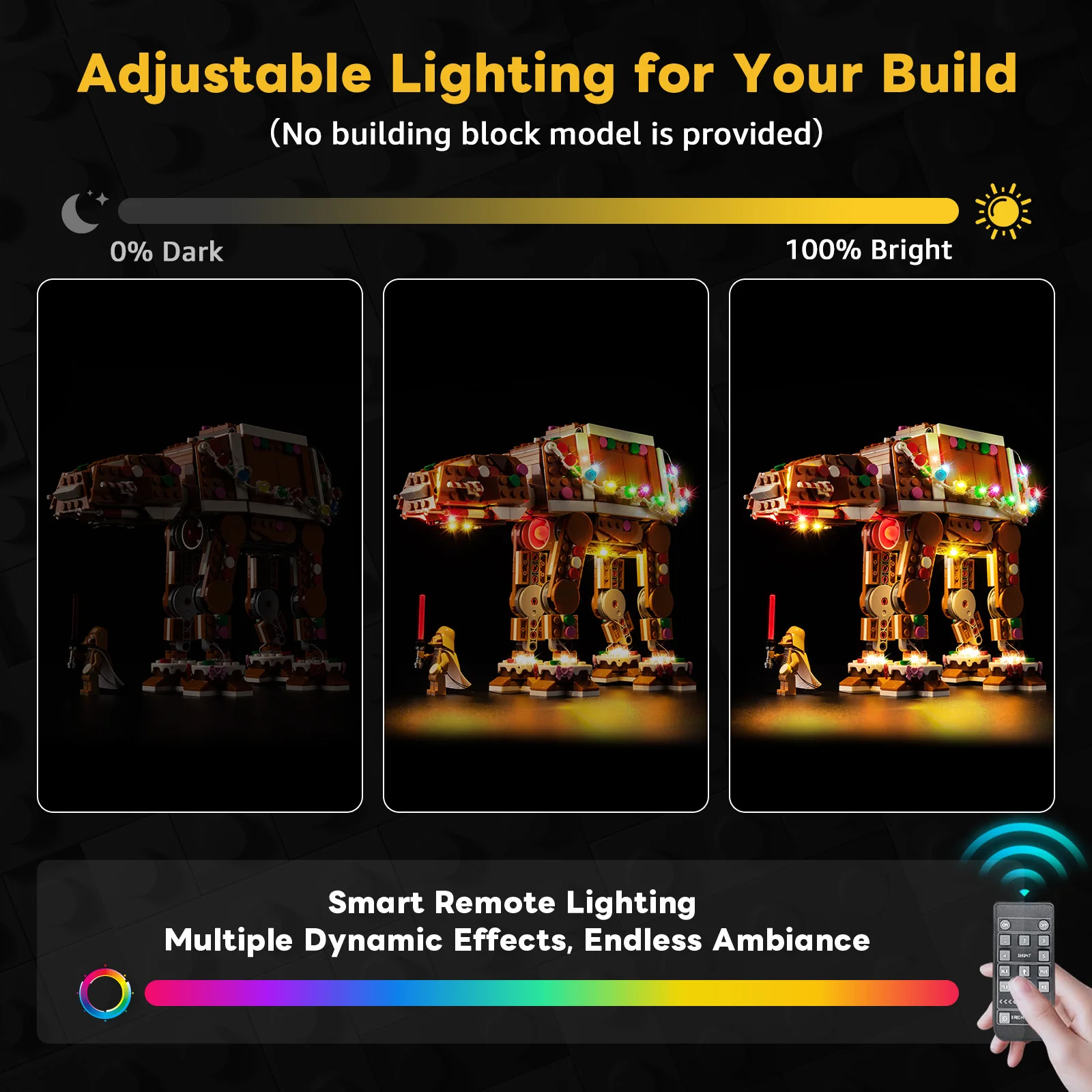 Kyglaring LED-Licht-Set geeignet für Lego Gingerbread AT-AT ™   Walker 40806 Bausteine
