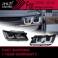 Car Lights for Dodge Journey LED Headlight 2008-2019 JCUV Head Lamp Drl Projector Lens Automotive Accessorie