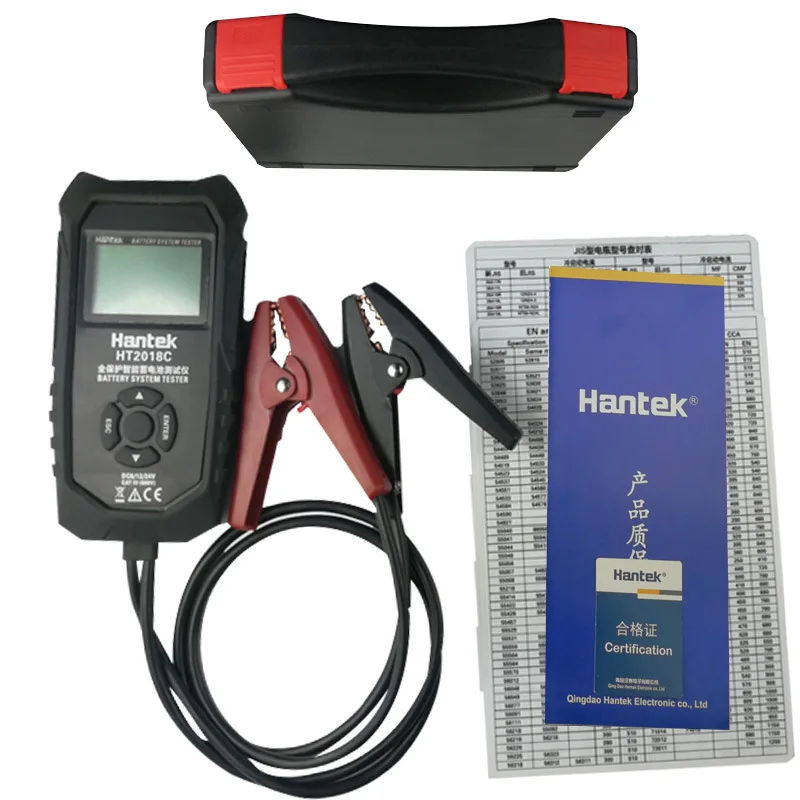 Hantek HT2018B Automotive Battery System Tester,Digital Battery Capacity Charge Analyzer ,Support 6V/12V/24V,Battery Test Tool