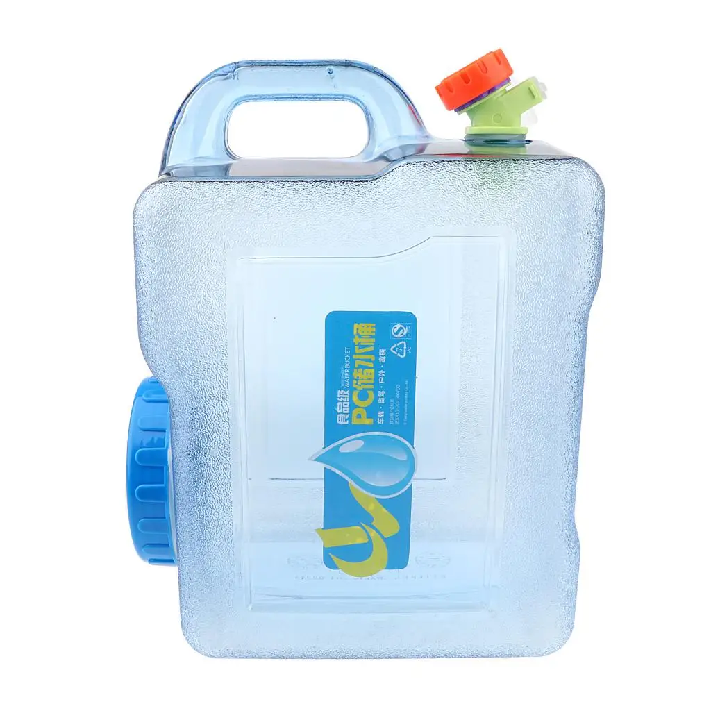 5/8 Litre Plastic Jerry Can Water Carrier with Screw Top Lid Camping Car