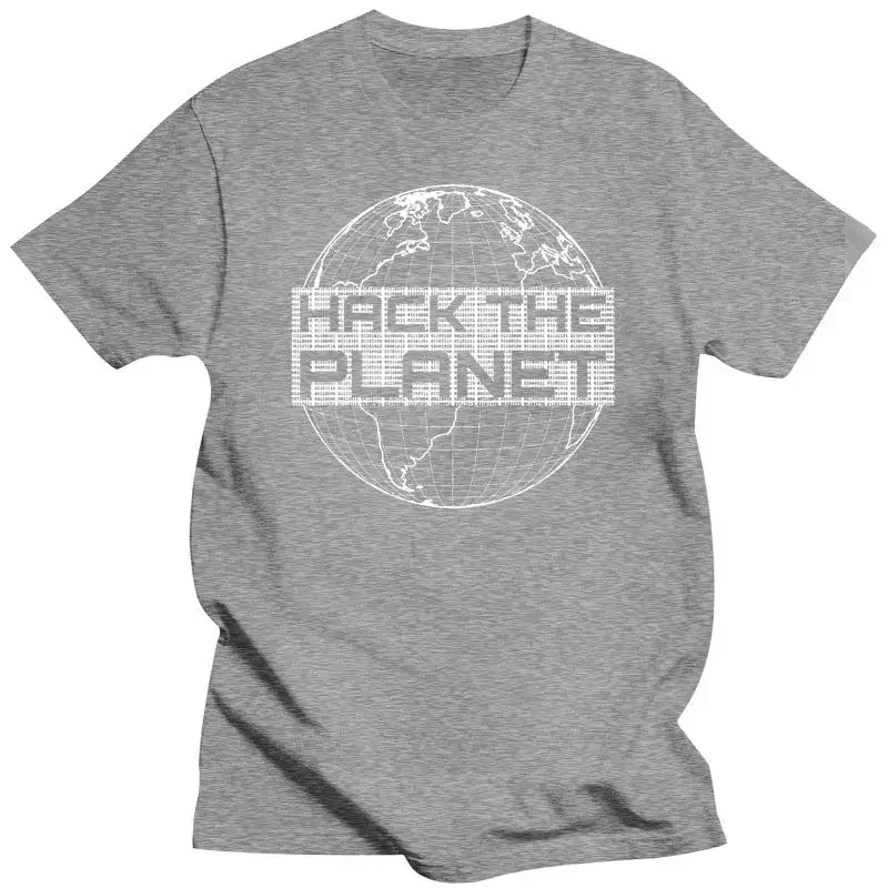 Earth Hex Dump summer unisex short sleeve Mens brand t-shirt Summer T shirts For Hack the Planet Computer Hacker Men T-Shirts