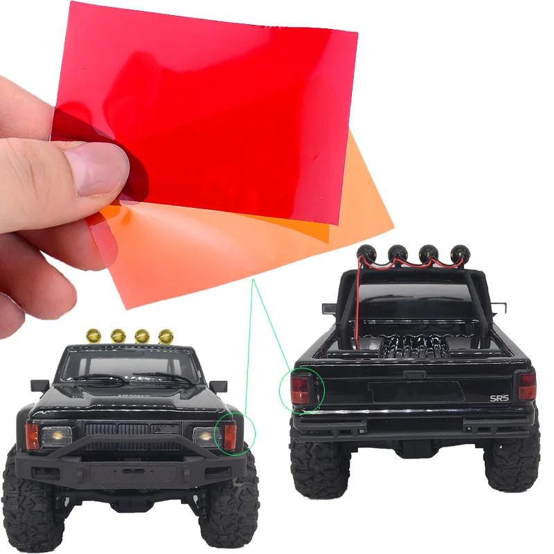

Для 1/18 HPI Venture1985 Hilux SR5 RC 2 шт. передняя и задняя фара, пленка для изменения цвета, модель автомобиля с дистанционным управлением