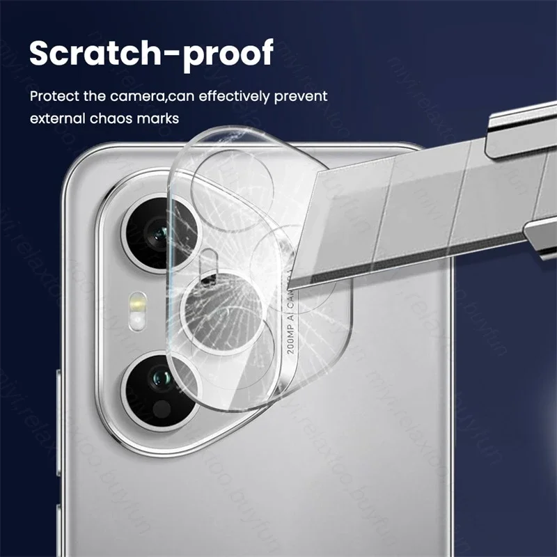 1-3 قطعة HD 9H واضح ثلاثية الأبعاد الزجاج المقسى منحني حامي الكاميرا فيلم ل الشرف 400 برو 5 جرام الهاتف الخلفي الخلفي عدسة فيلم Honor400 برو