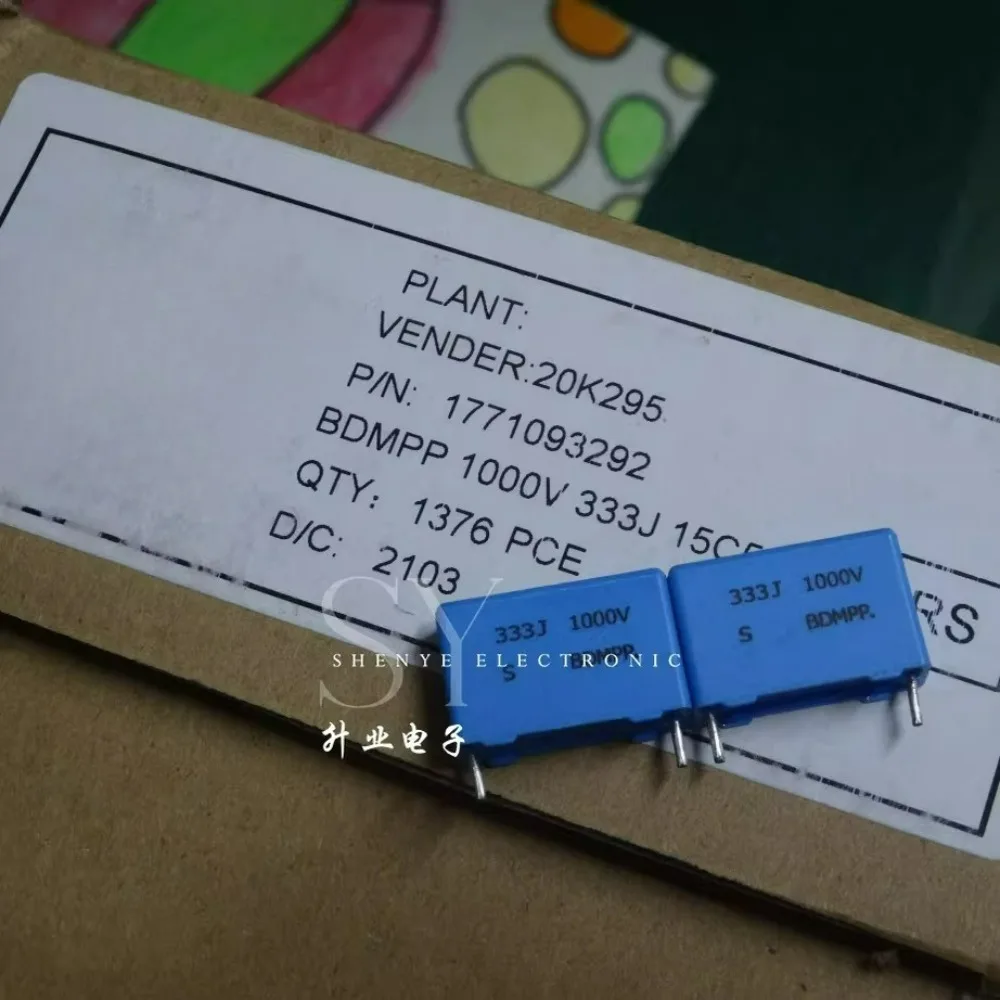 10pcs/lot SUNG HO BDMPP 0.033uf 1000v 33nf 333 J Brand New 15mm Film Capacitor (Thickness: 5.8mm)