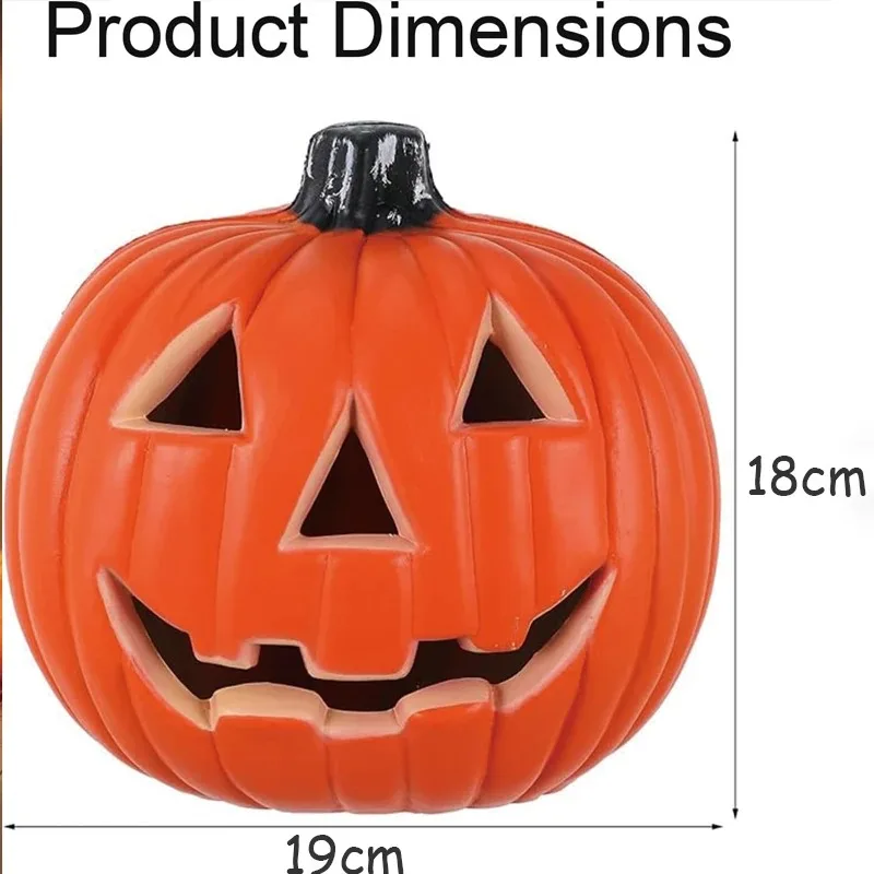 Halloween Pumpkin Lantern LED Night Lamp Creative Jack O Lantern Table Light for Bedroom Home Party Decoration Festival