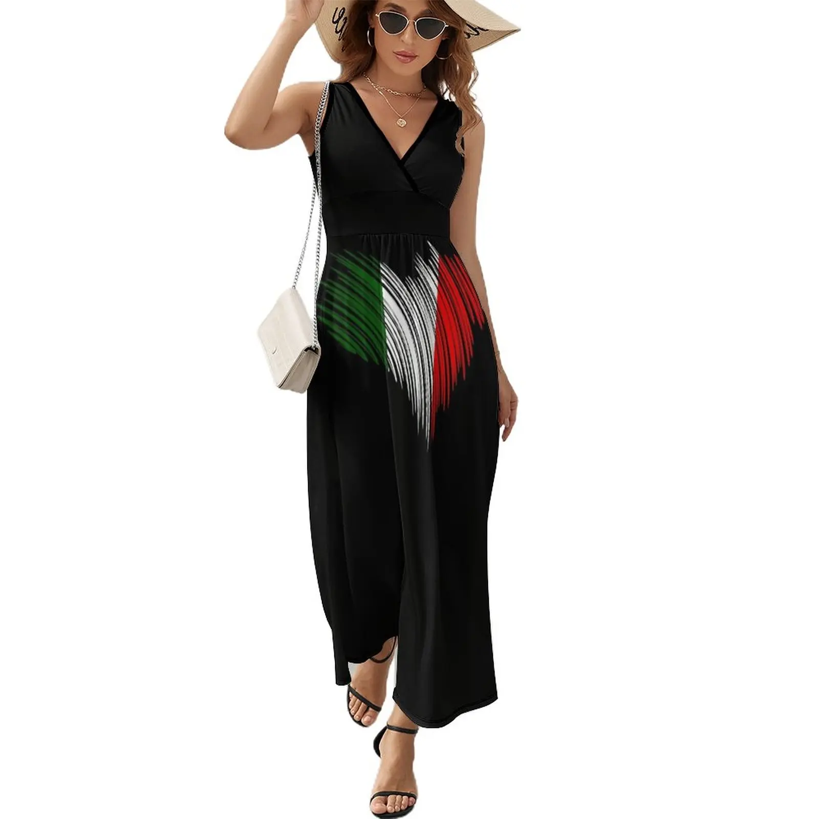 

Italian flag Italy gift idea Sleeveless Dress clothes for woman dresses for woman 2023 wedding dresses for parties women dresses